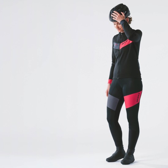 Джемпер жен. SCOTT RC утепленный д/рук (black/ochre red)