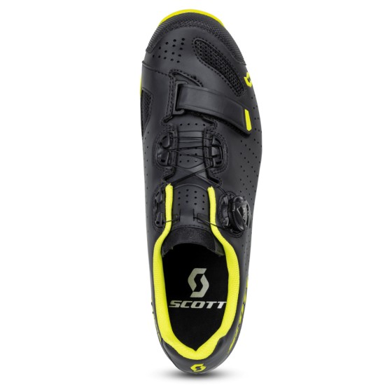 Велообувь SCOTT MTB Comp Boa (matt black/sulphur yellow)