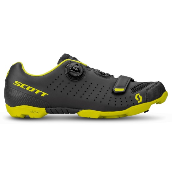 Велообувь SCOTT MTB Comp Boa (matt black/sulphur yellow)