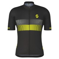 Джемпер (веломайка) SCOTT RC Team 10 к/рук (black/sulphur yellow)