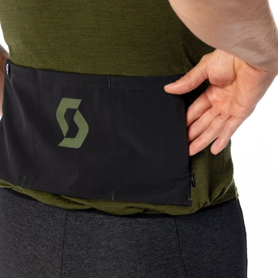 Джемпер (веломайка) SCOTT Gravel Merino к/рук (fir green/black)