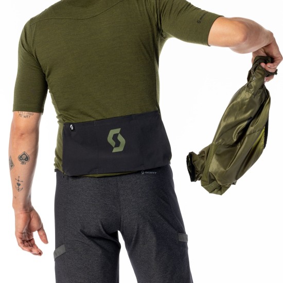 Джемпер (веломайка) SCOTT Gravel Merino к/рук (fir green/black)