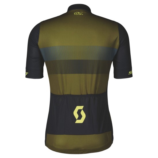 Джемпер (веломайка) SCOTT RC Team 10 к/рук (fir green/bitter yellow)