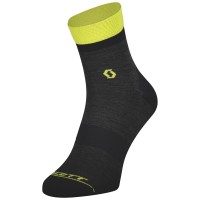 Носки SCOTT Trail Quarter Crew (dark grey/sulphur yellow)