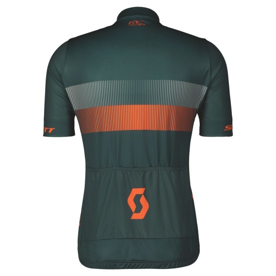 Джемпер (веломайка) SCOTT RC Team 10 к/рук (aruba green/braze orange)