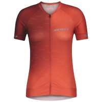 Женский джемпер SCOTT RC Pro к/рук (flame red/glace blue)