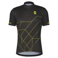 Джемпер (веломайка) SCOTT RC Team 20 к/рук (black/sulphur yellow)