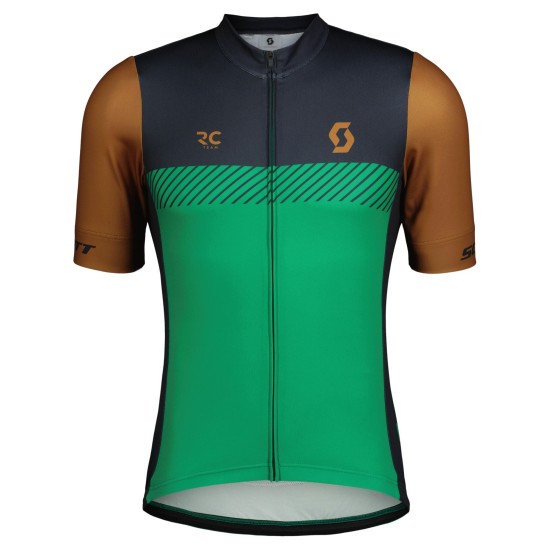 Джемпер (веломайка) SCOTT RC Team кор.рукав (bread brown/amazon green)