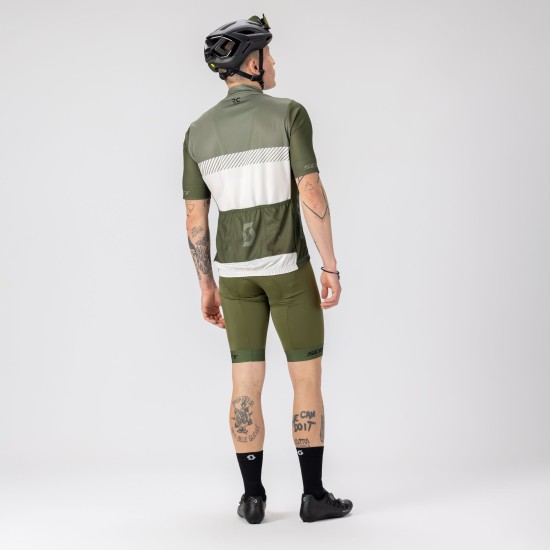 Джемпер (веломайка) SCOTT RC Team кор.рукав (bread brown/amazon green)