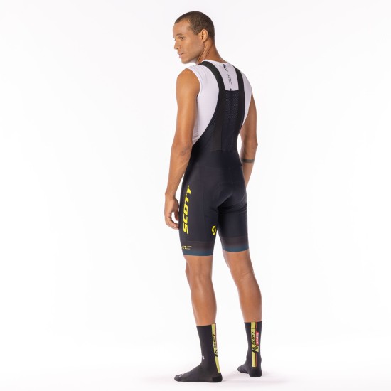 Шорты с лямками SCOTT RC Pro WC Edt. +++ (black/sulphur yellow)