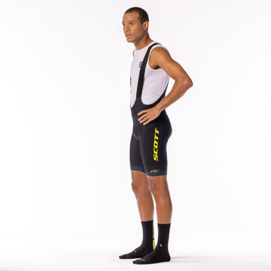 Шорты с лямками SCOTT RC Pro WC Edt. +++ (black/sulphur yellow)