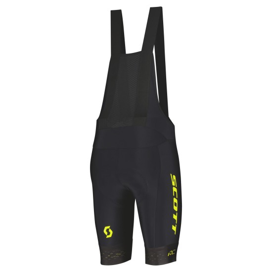 Шорты с лямками SCOTT RC Pro +++ (black/sulphur yellow)