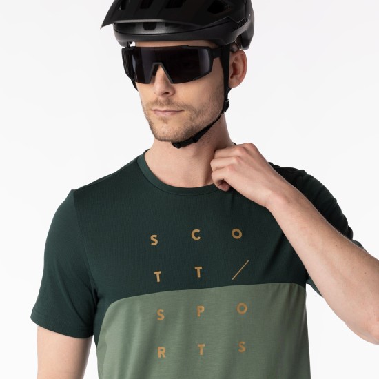 Джемпер SCOTT Trail Flow DRI к/рук (dark blue/metal blue)