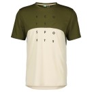 Джемпер SCOTT Trail Flow DRI к/рук (fir green/dust white)