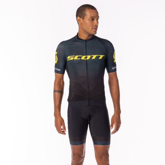 Джемпер SCOTT RC Pro кор.рук. WC Edt. (black/sulphur yellow)
