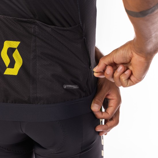 Джемпер SCOTT RC Pro кор.рук. WC Edt. (black/sulphur yellow)
