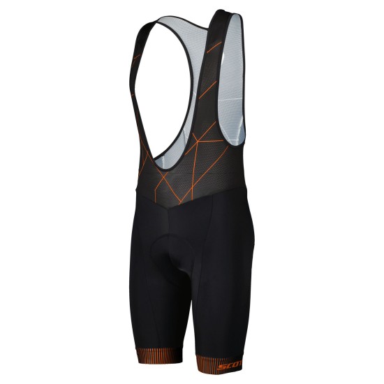 Шорты с лямк. SCOTT RC Team ++ (black/flash orange)