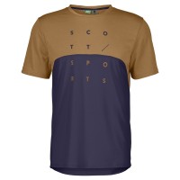 Джемпер SCOTT Trail Flow DRI к/рук (silt beige/cyber purple)