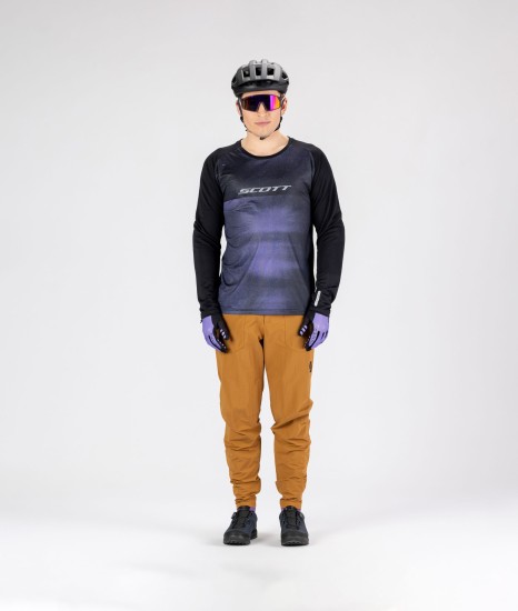 Джемпер (джерси) SCOTT Trail Tuned длин.рукав (black/swish purple)