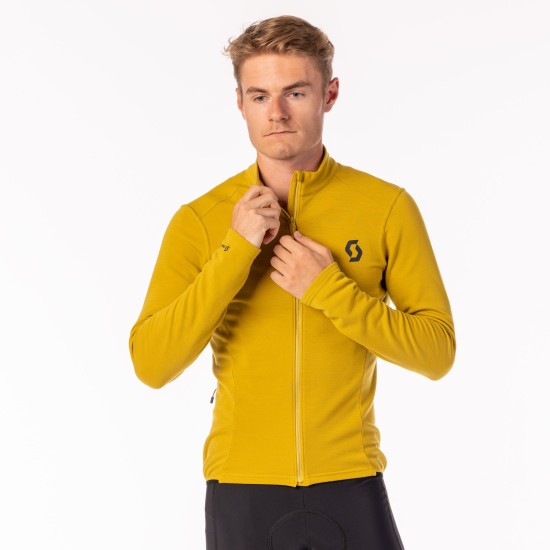 Джемпер (веломайка) SCOTT Gravel Warm Merino дл/рук (black)