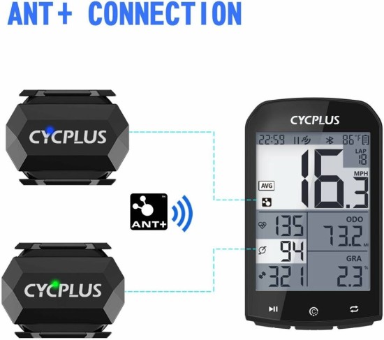 Датчик скорости и каденса Cycplus C3 x2 (2 датчика в комплекте)