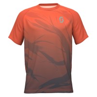 Футболка беговая SCOTT Kinabalu Graphic Run кор./рук (nasturtium orange/iron black)