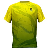 Футболка беговая SCOTT Kinabalu Graphic Run кор./рук (sulphur yellow/dark ivy green)