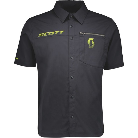 Рубашка SCOTT Factory Team д/рук (black/sulphur yellow)
