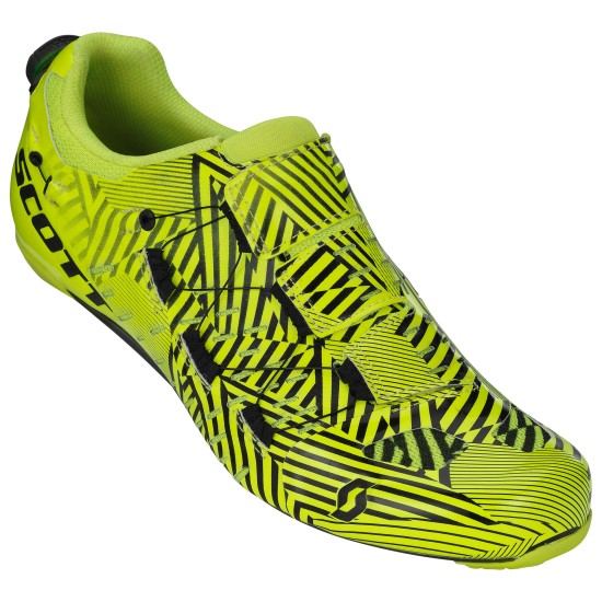 Велообувь SCOTT Road Tri Carbon (gloss sulphur yellow/black)
