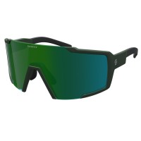Очки SCOTT Shield Compact (kaki green / green chrome)
