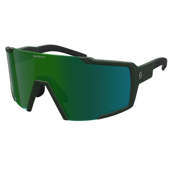 Очки SCOTT Shield (kaki green/green chrome)