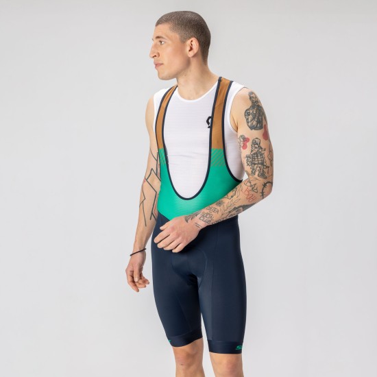 Шорты с лямк. SCOTT RC Team ++ (dark blue/amazon green)