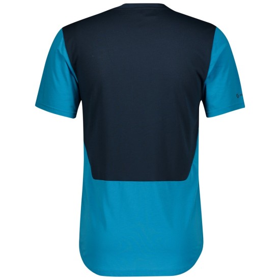 Джемпер SCOTT Trail Flow DRI к/рук atlantic blue/midnight blue