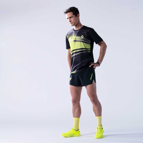 Футболка беговая SCOTT RC Run кор./рук (black/yellow)
