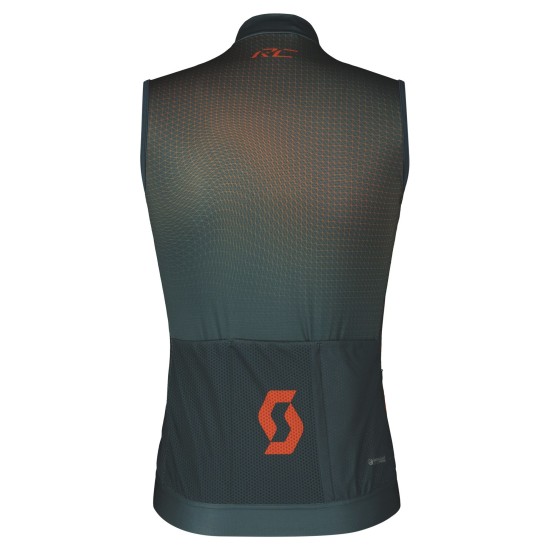 Джемпер (жилет) SCOTT RC Pro без рукавов (aruba green/braze orange)