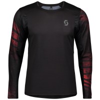 Футболка беговая SCOTT Trail Run дл./рук (black/fiery red)