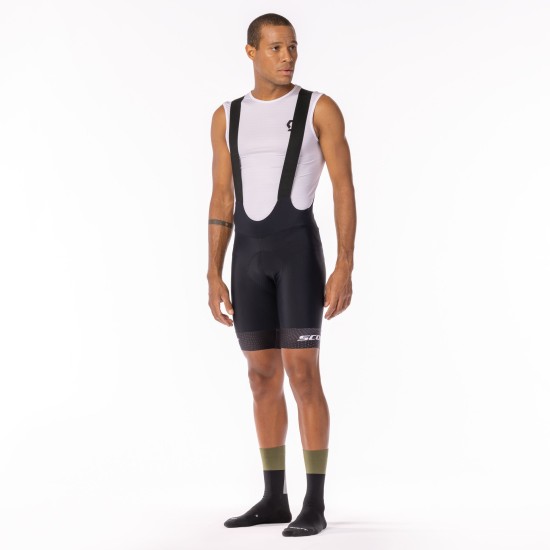 Шорты с лямками (с памп.) RC Pro +++ (black/sulphur yellow)