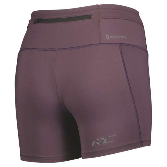 Шорты женские облегающие SCOTT Tight RC Run (dark purple/black)