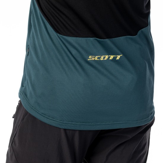 Джемпер SCOTT Trail Tuned длин.рукав (black/aruba green)