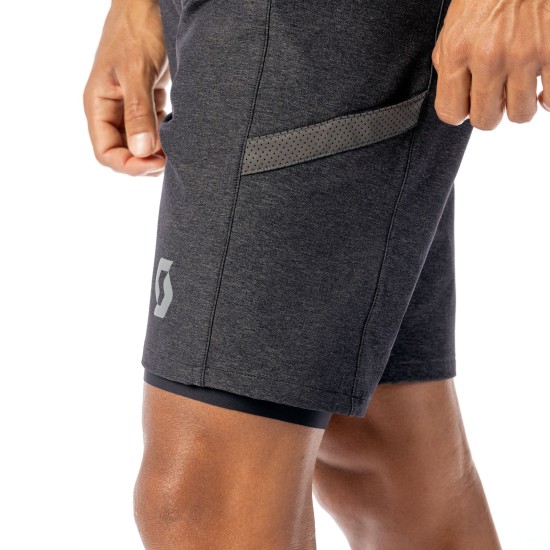 Шорты SCOTT Gravel Hybrid +++ (black/dark grey)