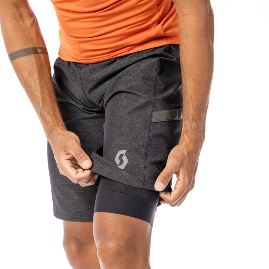 Шорты SCOTT Gravel Hybrid +++ (fir green/black)