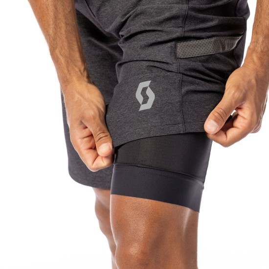 Шорты SCOTT Gravel Hybrid +++ (fir green/black)