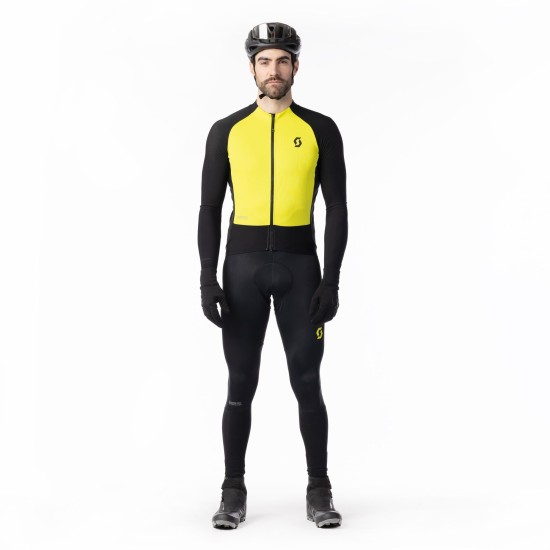 Куртка SCOTT RC Pro Warm Hybrid GTX WS (black/sulphur yellow)