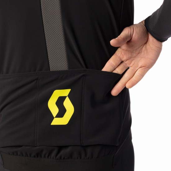 Куртка SCOTT RC Pro Warm Hybrid GTX WS (black/sulphur yellow)