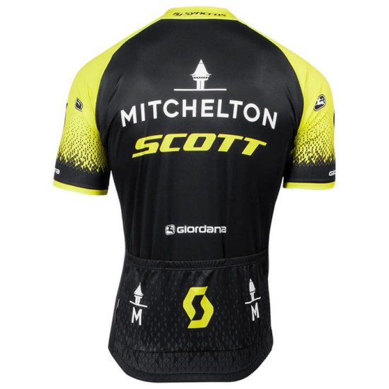 Джемпер (веломайка) Mitchelton SCOTT Vero Pro к/рук (black/sulphur yellow)
