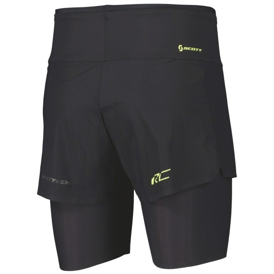 Шорты гибридные SCOTT RC Run Kinetech (black/yellow)