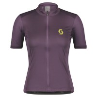 Джемпер женский (веломайка) SCOTT Endurance 10 к/рук (dark purple/mud green)