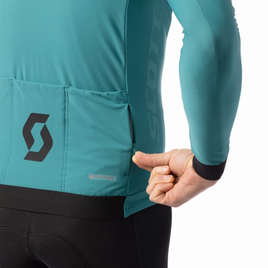 Джемпер SCOTT RC Pro Warm утепленный д/рук (winter green)