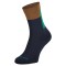 Носки SCOTT Block Stripe Crew (dark blue/bread brown)