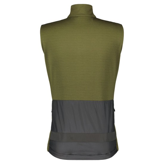 Жилет SCOTT Gravel Warm Merino без рук. (fir green)